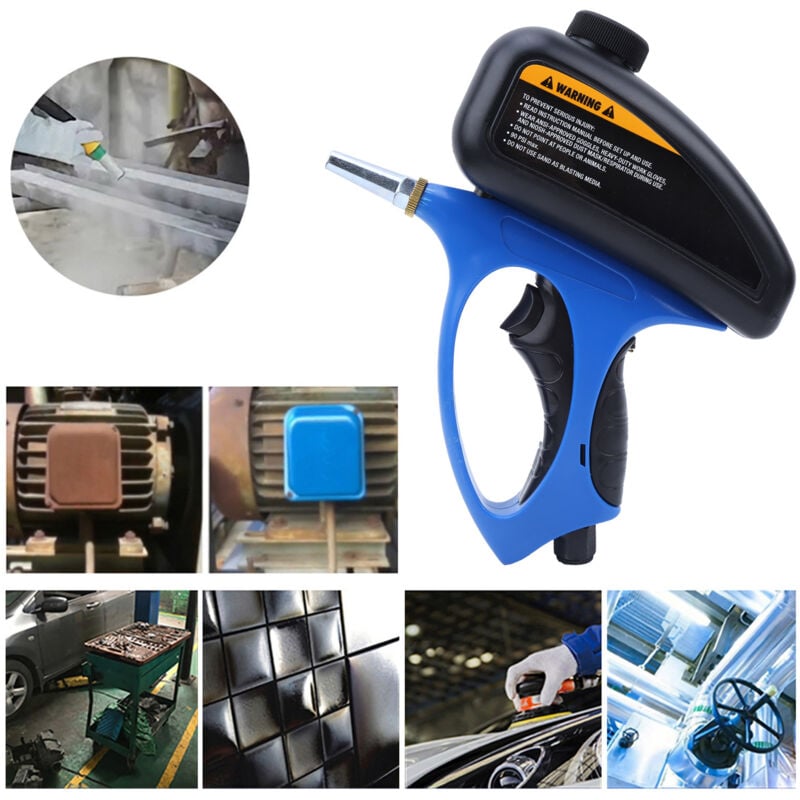 Ej.life - Sableuse Portative, Kit de Pistolet de Sableuse Portable Petite Buse Pistolet de Sablage Pneumatique Sablage au Verre, Sableuses électriques