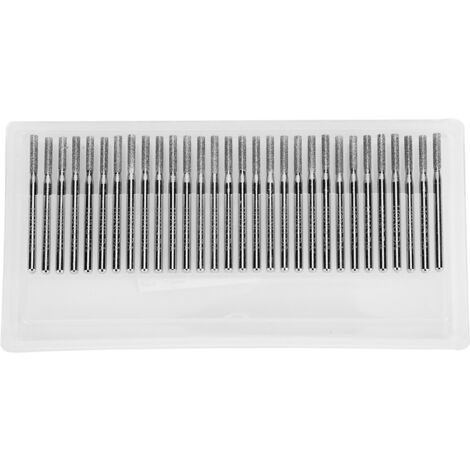 Ej.Life Schleifbits, 30 Stück 2,5 Mm Diamantbohrer, Zylindrisches Fräser-Set, Schleifnadel, Kraftschleifer, Schnitzwerkzeuge für Jade-Gravur, Schneidfräser