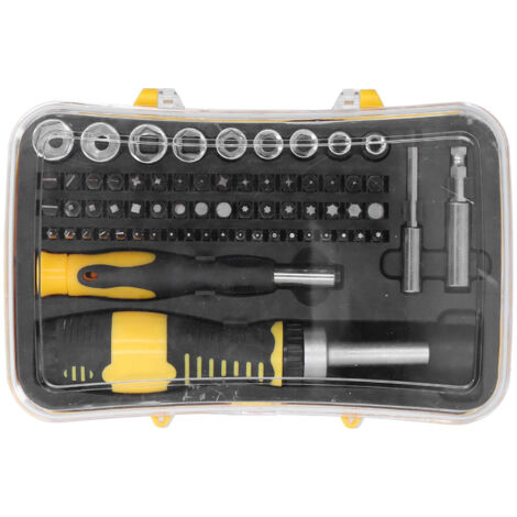 Ej.Life Schraubendreher-Set, 65-teiliges Schraubendreher-Set, SK-1156 Chrom-Vanadium-Stahl, Ratschen-Elektronik-Reparaturwerkzeug für Verschiedene Bereiche, Schraubendreher-Set