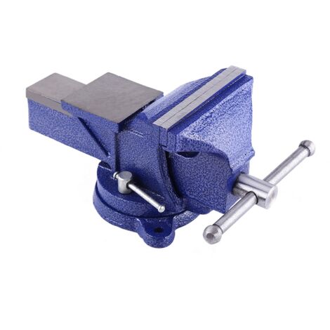 Ej.Life Schraubstock, 125 mm / 5 Zoll Spannbacken, Werkbankschraubstock 6Kg, Tischschraubstock, Gusseisen und 45 Stahl, Werkbankschraubstock