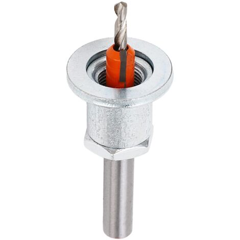 Ej.Life Senkkopf-Bitstopper aus Legiertem Stahl für Holz, Kunststoff, Weiches Metall, 3,5 X 8 Mm, Verstellbare Senkkopf-Bitstopper-Tiefe, Öffnungslöcher A