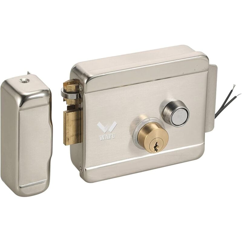 Serrure de porte électrique intelligente, serrure métallique électrique sécurisée, serrure de porte électronique, avec 3 clés et déverrouillage