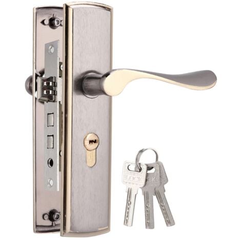 Ej.Life Serrure de Porte, Poignées de Serrure de Porte en Aluminium Serrures de Porte Intérieur Sécurité à la Maison pour Chambre, Salon, Cuisine, etc.