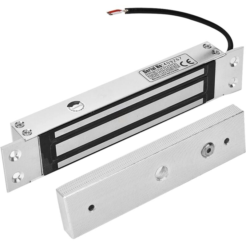 Ej.life - Serrure De Porte Magnétique 180 Kg, Système De Contrôle D'Accès Électromagnétique, Serrure De Sécurité Intégrée à Ventouse Électromagnétique