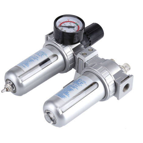 Ej.Life SFC300 3/8 '' Luftdruckregler Manometer, Luftkompressor Filterregler Wasserabscheider Separator Werkzeug