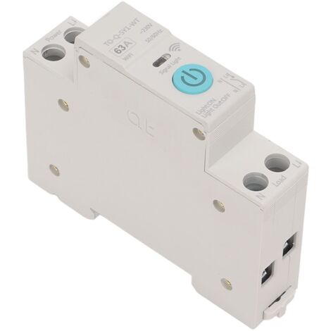 Ej.Life Sicherungsautomat, WiFi Smart Switch Breaker, Telefon Fernbedienung Smart Home Leistungsschalter Unterstützen Timing Control Countdown Loop Timing(63A)