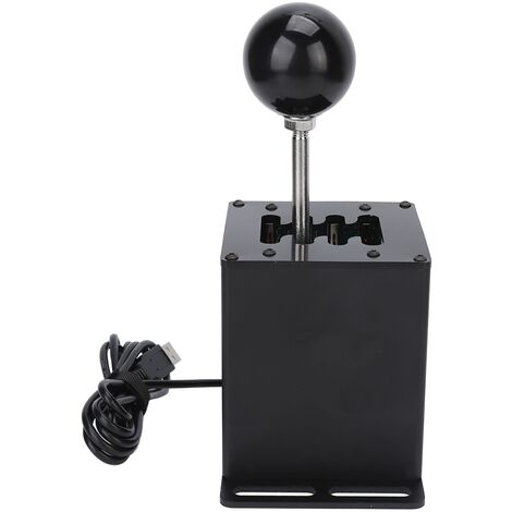 Ej.Life Simulateur USB Shifter, 7 R H Gear Shifter, Plug and Play, Facile à Utiliser, Structure d'engrenage de Voiture Réaliste, Adaptée au PC G29 G27 G25 G920