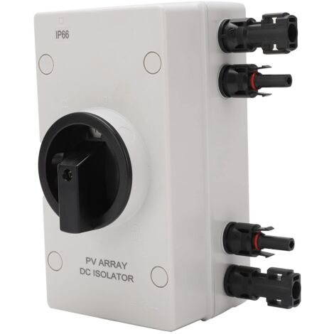 Ej.Life Solar Trennschalter PV Isolator, Industrielle Steuerungskomponenten Steuerschalter Smart Control Switch IP66 Wasserdicht DC 1000V 32A für Power System A