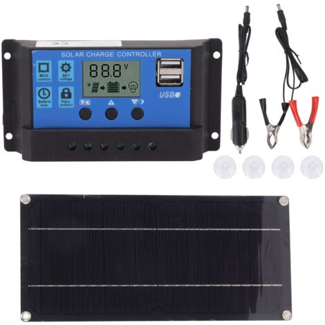 Ej.Life Solarpanel-Kit, Solarladeregler-Kit für die Epoxid-Oberflächenlaminierung für den Innenhof