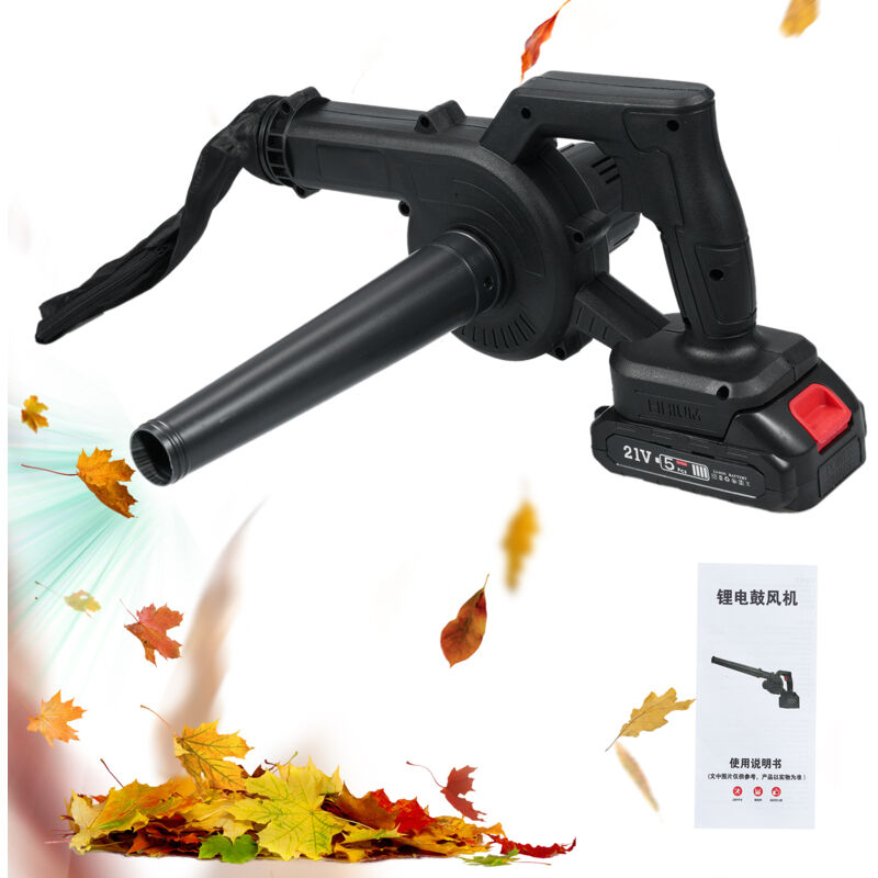 Souffleur Batterie 21V - Souffleur à Feuilles Souffleurs de Feuilles sans Fil avec Batterie et Chargeur 23000r/min 3.3m³/min - pour Jardins - Ej.life