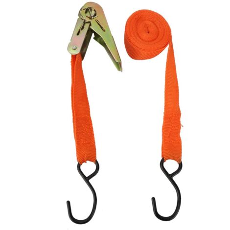 Ej.Life Spanngurte mit Ratsche, 4,5 M, Polyestergurte für Fahrzeugtraktion, Frachtbindung, Befestigung und Stabilisierung von Gegenständen, Flexibel und Bequem zu Verwenden A