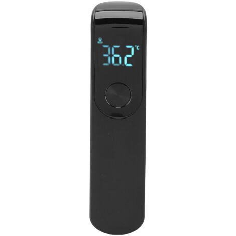 Ej.Life Stirnthermometer, Berührungsloses Digitales Infrarot-Thermometer mit Sofortablesung, Fieberalarm, Einfach für Kleinkinder, Zuhause, Drinnen, Draußen(Schwarz)