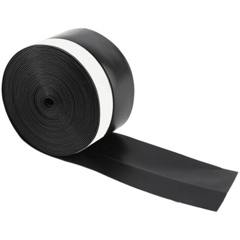 Ej.Life Striscia di tenuta in silicone, antivento, anticollisione, anti-insetto, isolamento acustico, antipolvere, sigillante (55 m, 45 mm) (nero)