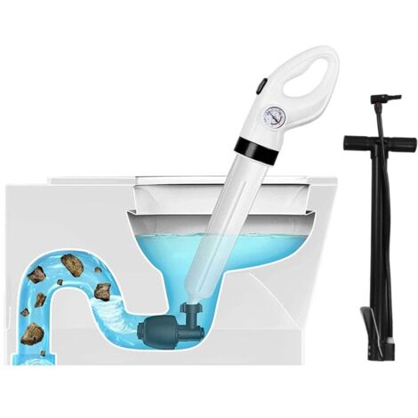 Ej.Life Sturalavandini, Sturalavandini ad alta pressione con barometro, Sturalavandini, Sbloccaggio per WC, Lavandino, Vasca da bagno