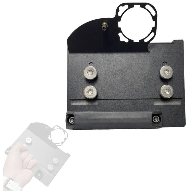 Ej.Life Support pour Meuleuse d'Angle 45° avec Tapis Antidérapant, Réglable pour Meuleuses Type 100, Outil pour Chanfreinage de Carrelage, Céramique