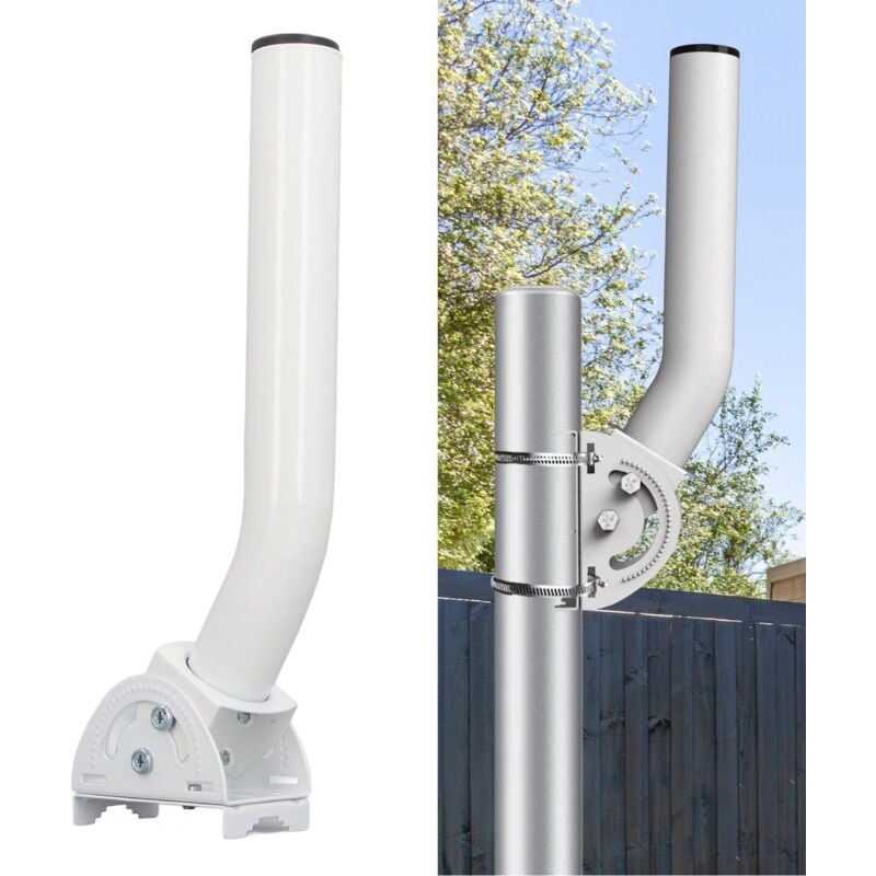 Ej.life - Support Starlink, Support Mural Starlink pour Antenne Parabolique Rectangulaire V2, Kit Internet Starlink, Kit de Montage sur Poteau en j