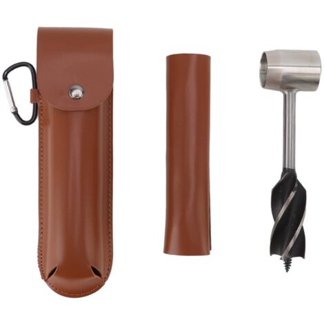 Ej.Life Survival Settlers Tool, Bushcraft Handbohrerschlüssel, Manueller Holzbohrerschlüssel Handüberlebensbohrerschlüssel Multifunktionale Holzbearbeitungs-Stanzwerkzeuge