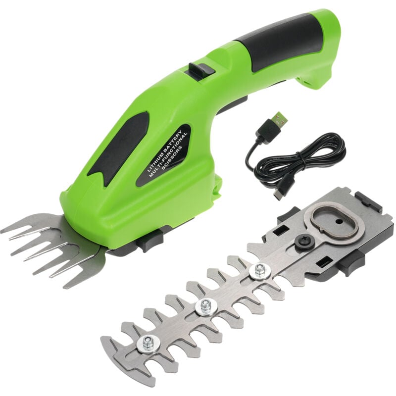 Ej.life - Taille Haie Electrique Mini Taille-Herbes sans Fil avec Batterie 7,2V Cisaille Sculpte-Haies 2 en 1 et usb c câble, 1100r/min, pour Couper