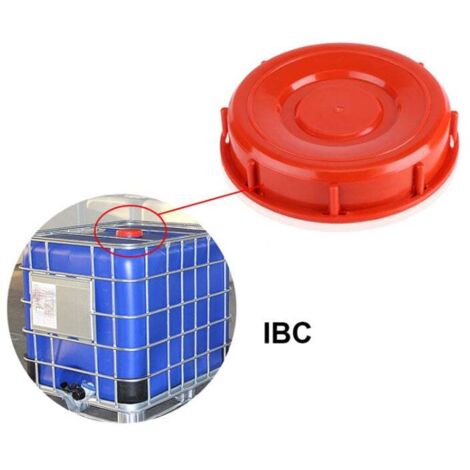 Ej.Life Tappo di copertura per serbatoio IBC, ricambio, accessori per serbatoio, plastica rossa da 163 mm, adattatore per tappo di protezione respiratoria ventilato per serbatoio d'acqua IBC per lo st