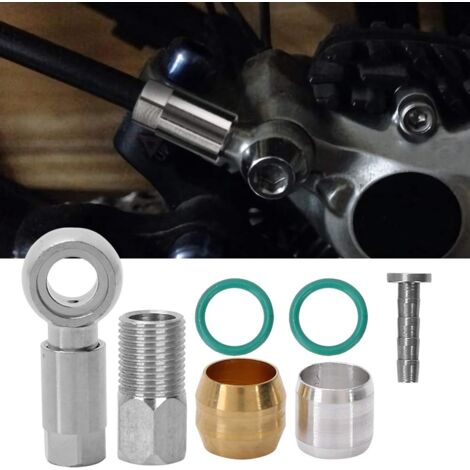 Ej.Life Tbest Shimano Bremsleitung Hydraulisch,Banjo Shimano,Shimano Bremsleitung Anschluss,Sm Bh90,Sram Banjo Fitting Olive Schlauchadapter Fahrradzubehör-Set Für Bh90 Fahrrad