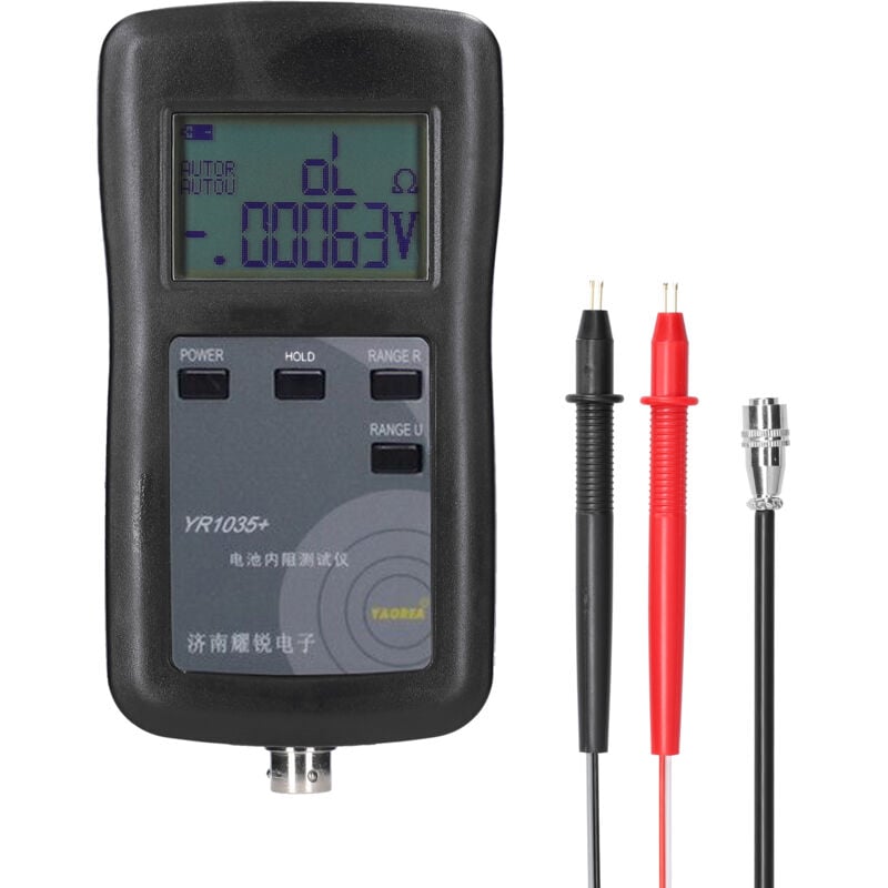 Testeur de résistance Interne de la Batterie du système YR1035 à 4 Fils avec écran lcd de Plomb pour l'acide de Plomb, l'ion Lithium, Le polymère de