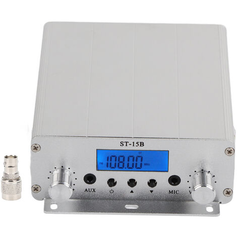Ej.Life Transmetteur FM Interface TNC pour station de diffusion radio 87-108MHZ 1,5W/5W HY-ST-15BV2 Composant électronique