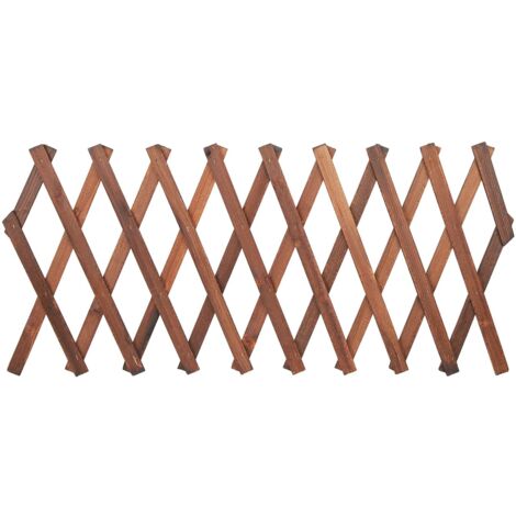 Ej.Life – Treillis extensible en pin pour plantes grimpantes – Dimensions ajustables 120 x 35cm, 155 x 30cm, 180 x 25cm – Support robuste pour vignes et fleurs