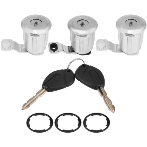 Ej.Life türschloss citroen berlingo,Barrel Autoschloss Zylinder Set Auto Auto Barrel Lock 252522 Autotürschloss Barrel Set mit Schlüssel Ersatz für Partner Berlingo Xsara Autoschloss Zubehör Professio