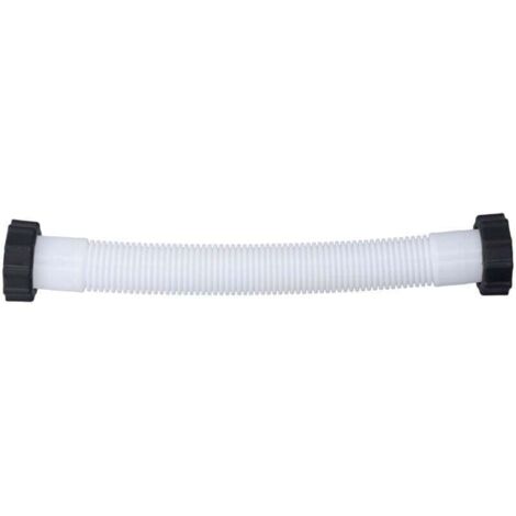 Ej.Life Tuyau de rechange pour pompe de piscine Intex 1,5 po de diamètre Tuyau de remplacement pour piscines hors sol Blanc 0,4 m / 1,3 pi