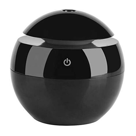Ej.Life Ultraschall-Luftbefeuchter mit Touch-Funktion, LED, Luftreiniger, Luftbefeuchter, Ultraschall-Luftbefeuchter, USB wesentlich für Reisen im Büro zu Hause (schwarz)