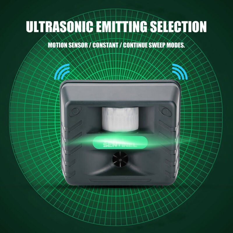 Ultrasonic 4 Alarm Sounds Electronic Pest Repellent for Bird Wild Animals Outdoor uk 220V - Ej.life