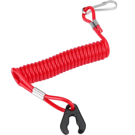 Ej.Life Universal Bateau Hors-bord Moteur Allumage D'urgence Kill Stop Switch Longe Corde Clip Crochet