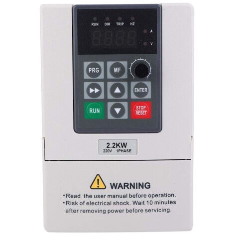 Ej.Life Variateur de fréquence VFD , Convertisseur de fréquence 2.2KW 220V , Convertisseur de moteur VFD monophasé à triphasé à fréquence variable A