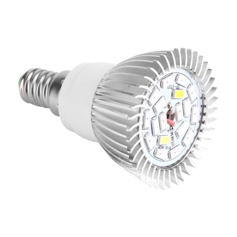 Ej.Life Vikye LED Wachstumslampe, Vollspektrum LED Wachstumslicht, 18W 18 LED Pflanzenlampe für den Innengarten, Familienbalkon Sämling/Zucht, Gewächshauspflanzung(E14)