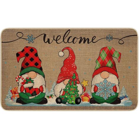 Ej.Life Weihnachtsbuchstaben, Cartoon-Muster, Bodenmatte, Tasche, Teppich, 1 Stück, 40 x 60 cm, A061