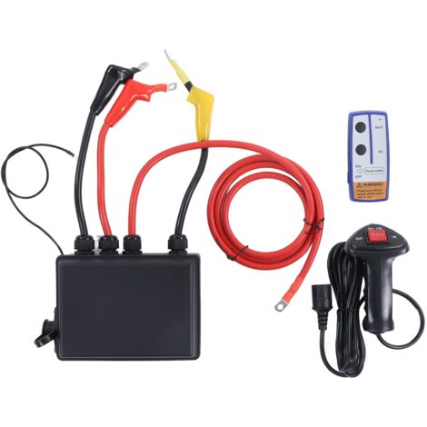 Ej.Life Winden-Fernbedienungssatz, TemperaturbestäNdiger 3-Pin-Stecker Windensteuerung FüR 8000-20000LB Winde