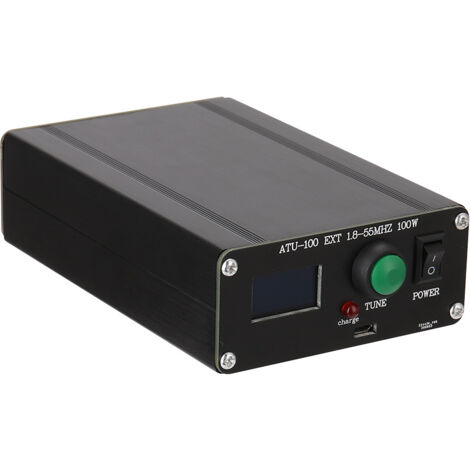 Ej.Life XJCX ATU-100 1.8-50MHz Automatischer Antennen Tuner, Winzig 100W Offene Quelle Automatischer Kurzwellen Antennen Tuner, 0,96 Zoll OLED Aluminium Legierung Tester mit Metallgehäuse Montiert