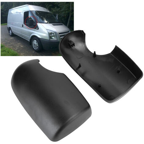 Ej.Life Yctze Paar Rückspiegeldeckel Sicherungsseitenspiegel Kappe Passend für FORD TRANSIT MK6 MK7 2000‑2013
