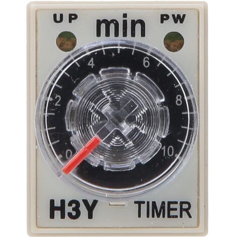 Ej.Life Zeitrelais, Multifunktional, H3Y-2, 8 Pins, Verzögerungszeit 0–10 Minuten, Einstellbare Einschaltverzögerung, Hohe Genauigkeit, Stabil, für Elektrische Versorgung von (24VDC) A