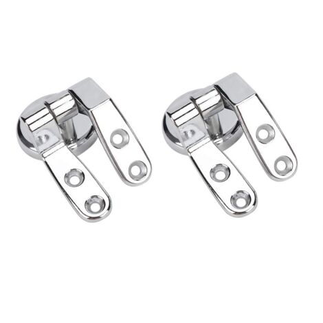 Ej.Life Zubehör für Toilettendeckel, Ersatz-Scharnierhalterungen für Toilettensitze, Scharniere für Toilettensitze, Reparatur-Ersatzscharniere für Toilettensitze aus Zink, A