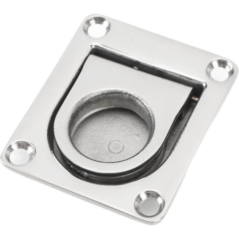 Ejoyous 67 Mm X 56 Mm à Anneaux de Bateau Hathes Poignée de Traction en Acier Inoxydable pour Les Bateaux, Les Terrasses, Les Meubles de Maison, avec des Options de Raccords Polyvalents pour Une.