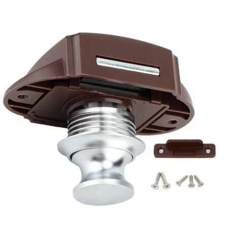 Ejoyous Verrouillage de Bouton-poussoir sans clé Lock sans clé Verrouillage Keyless Dather Latch pour la Caravane de Bateau RV avec Serrure Tout-en-un Facile à Utiliser la Conception de Poignée.