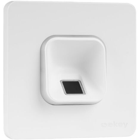 EKEY 203701 per il Montaggio a Incasso, 0.4 W, 12 V, Lettore d’Impronta Digitale Bianco