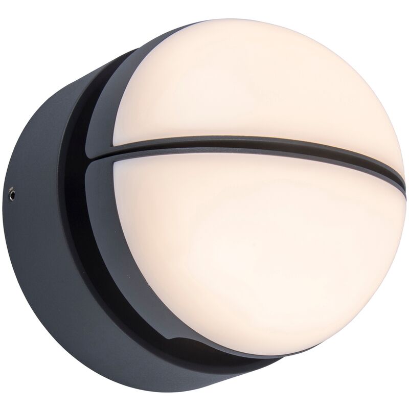 

EKLIPS - Aplique LED de pared para exteriores (13 W, 1000 lm) - GRIS FONCE