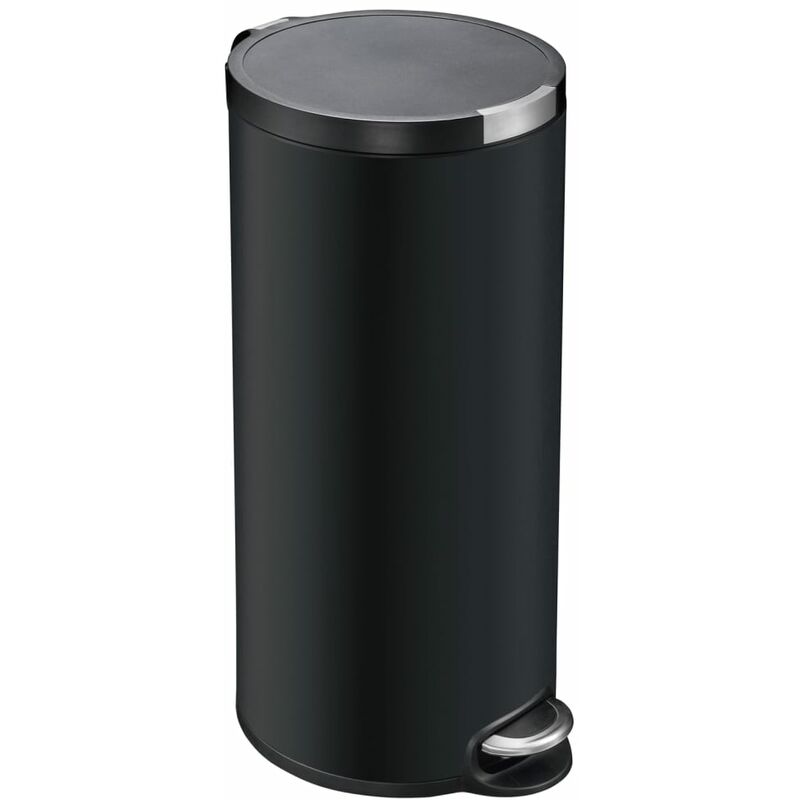 

Cubo de basura con pedal Artistic 30 L negro mate - Negro - EKO