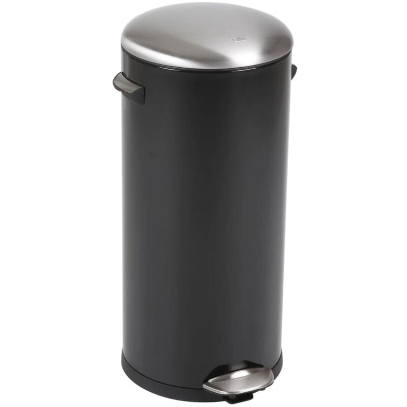 

Cubo de basura con pedal BelleDeluxe 30 L negro mate - Negro - EKO