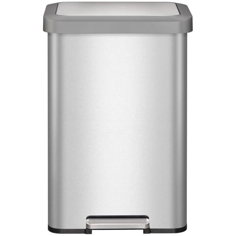 

EKO Cubo de basura con pedal Cozy 45 L plateado mate - Plateado