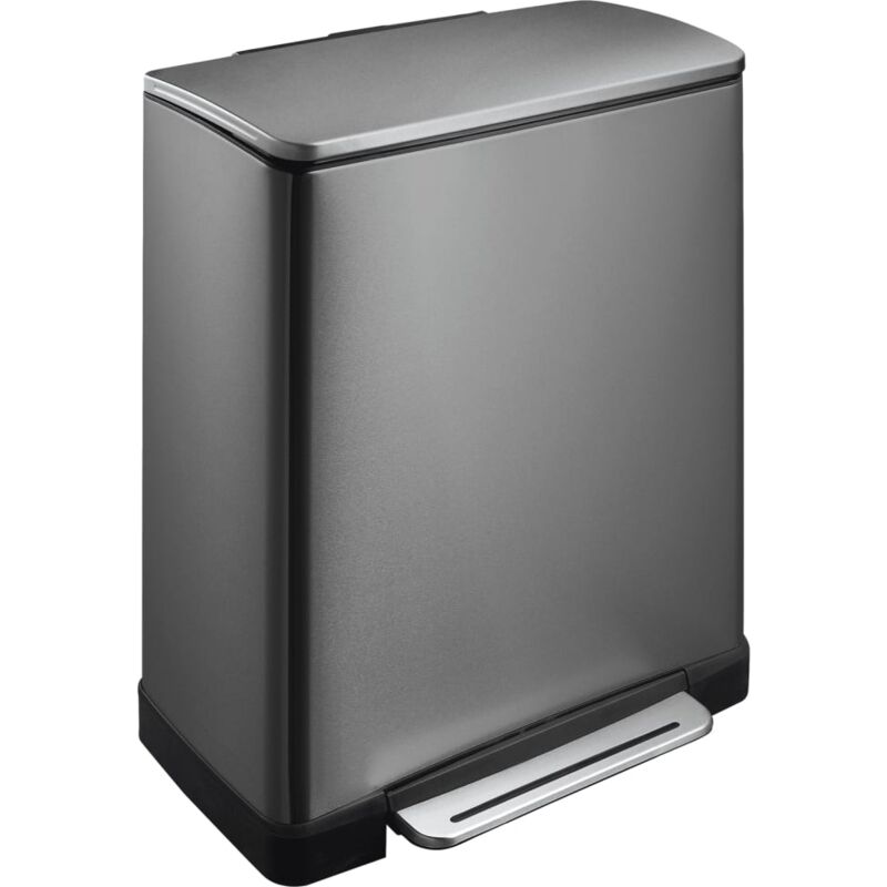 

EKO Cubo de basura con pedal E-Cube 28 L+18 L acero