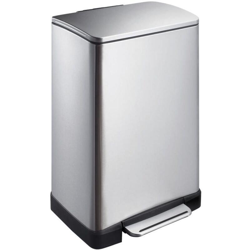 

EKO Cubo de basura con pedal E-Cube 40 L plateado mate - Plateado