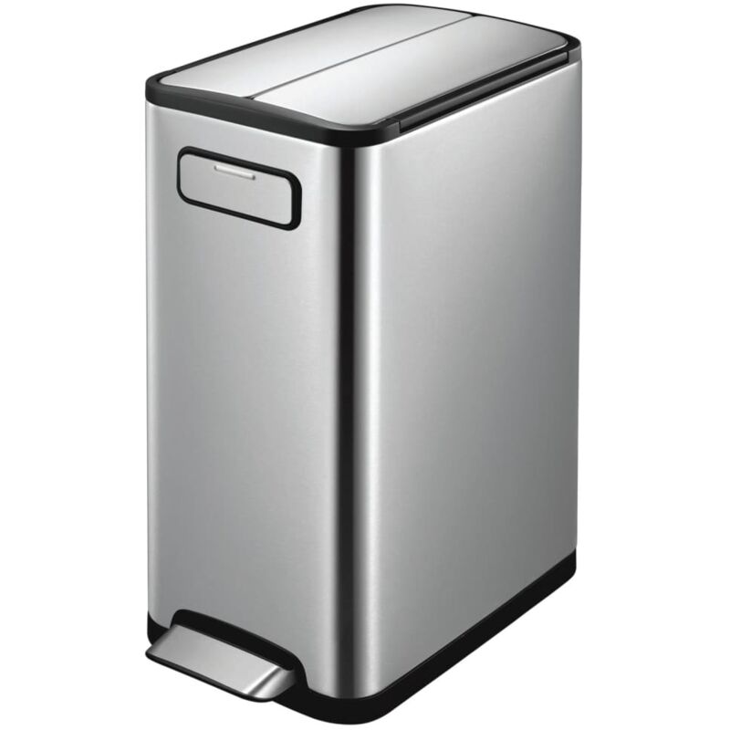 

EKO Cubo de basura con pedal Ecofly 45 L plateado mate - Plateado